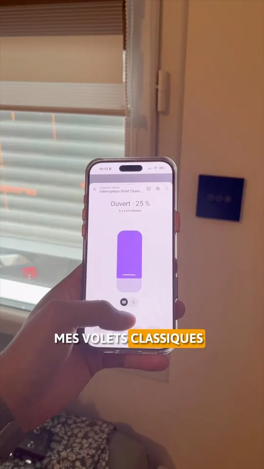 Un volet manuel rendu connecté, sans remplacer le volet